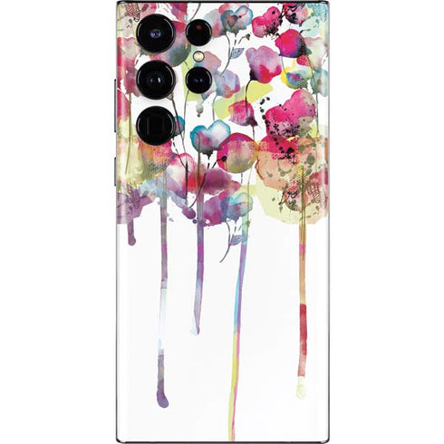 Painted Flowers Galaxy S22 Ultra Skin