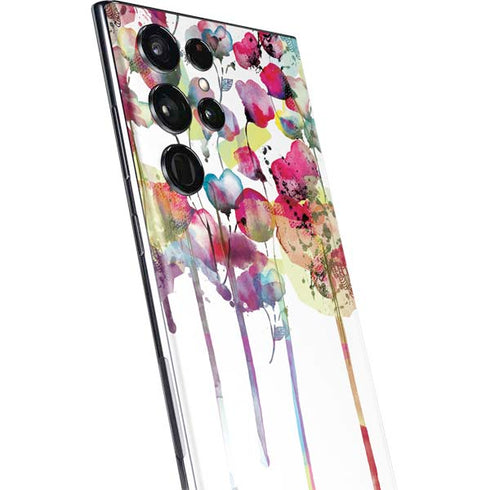 Painted Flowers Galaxy S22 Ultra Skin