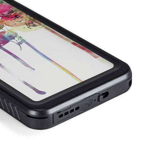 Painted Flowers Galaxy S23 Plus Waterproof Case