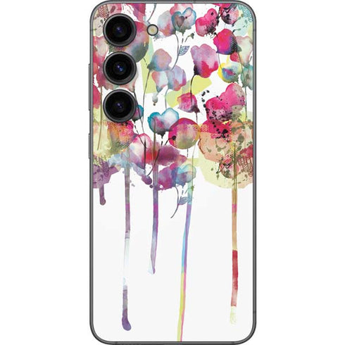 Painted Flowers Galaxy S23 Skin