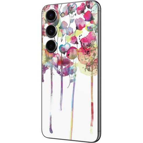 Painted Flowers Galaxy S23 Skin