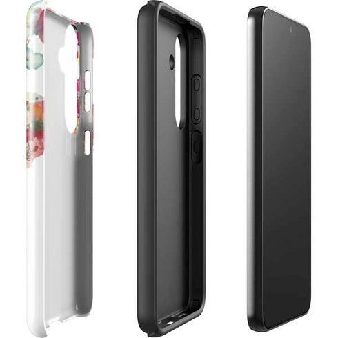 Painted Flowers Galaxy S24 Plus Impact Case