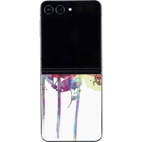 Painted Flowers Galaxy Z Flip5 5G Skin