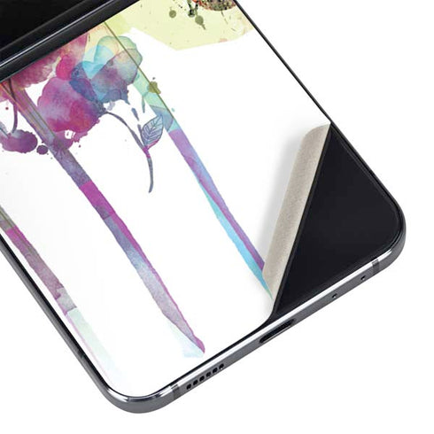 Painted Flowers Galaxy Z Flip5 5G Skin