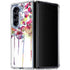 Painted Flowers Galaxy Z Fold5 5G Clear Case