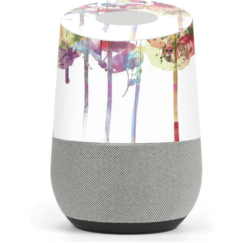Painted Flowers Google Home Skin