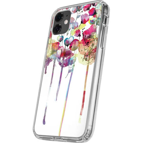 Painted Flowers iPhone 11 Clear Case