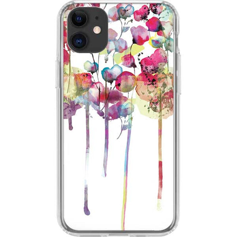 Painted Flowers iPhone 11 Clear Case