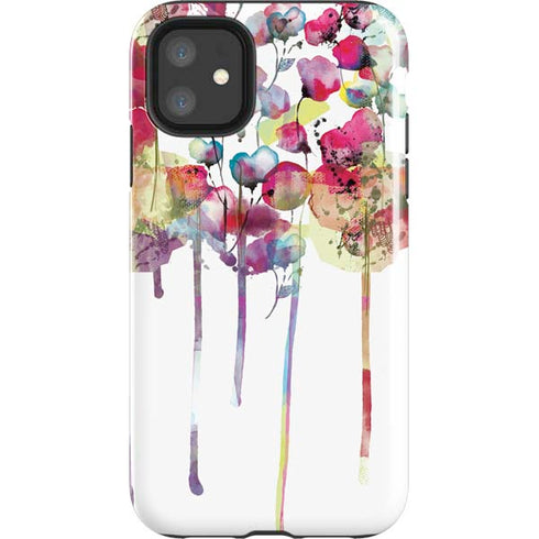 Painted Flowers iPhone 11 Impact Case