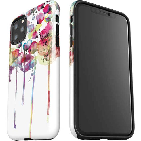 Painted Flowers iPhone 11 Pro Max Impact Case