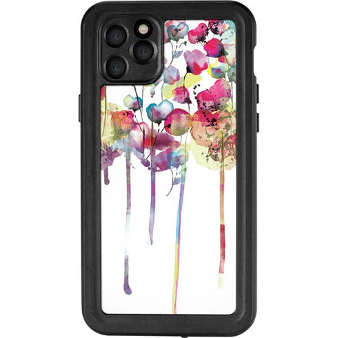 Painted Flowers iPhone 11 Pro Max Waterproof Case