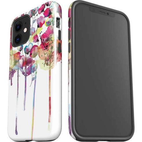 Painted Flowers iPhone 12 Impact Case