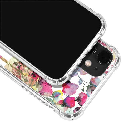 Painted Flowers iPhone 12 Mini Clear Case