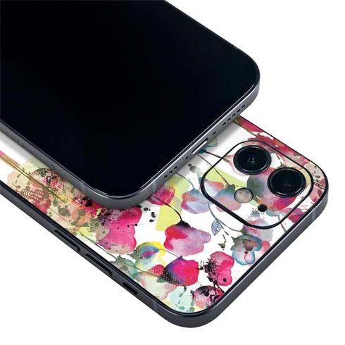 Painted Flowers iPhone 12 Mini Skin