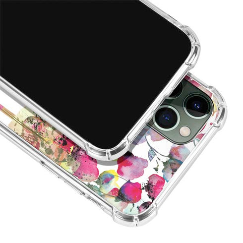 Painted Flowers iPhone 12 Pro Clear Case