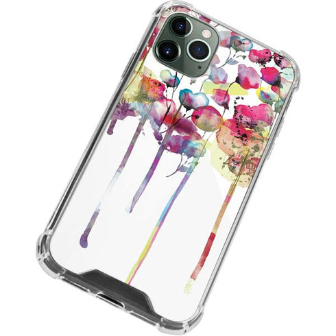Painted Flowers iPhone 12 Pro Clear Case