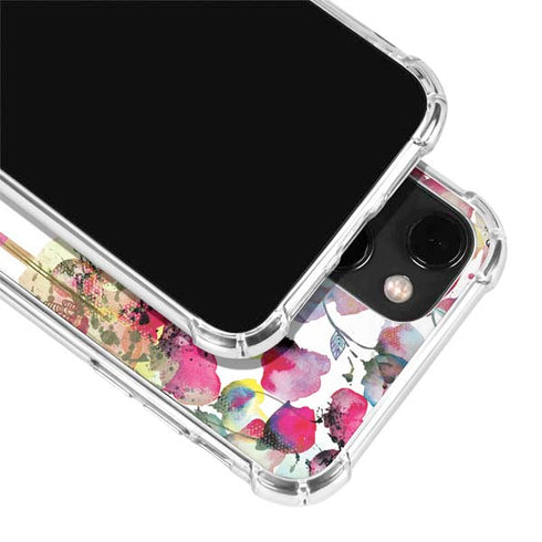 Painted Flowers iPhone 13 Mini Clear Case