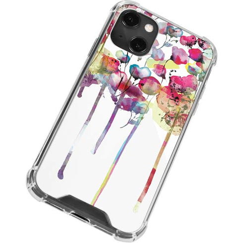 Painted Flowers iPhone 13 Mini Clear Case