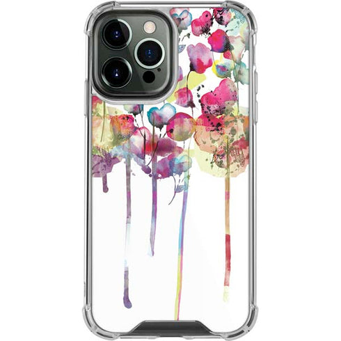 Painted Flowers iPhone 13 Pro Max Clear Case