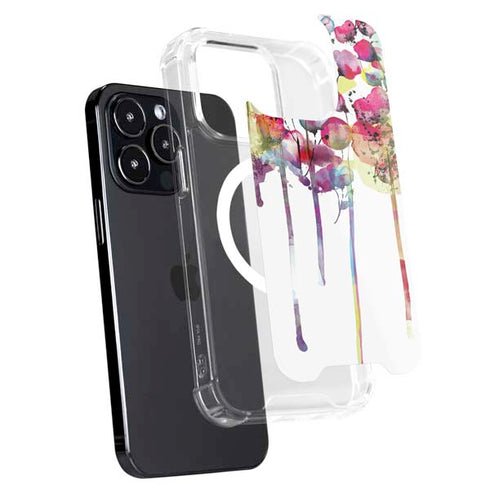 Painted Flowers iPhone 13 Pro Max MagSafe Case