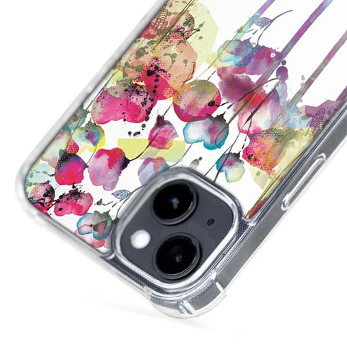 Painted Flowers iPhone 15 Plus MagSafe Case