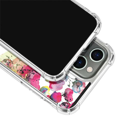Painted Flowers iPhone 14 Pro Clear Case