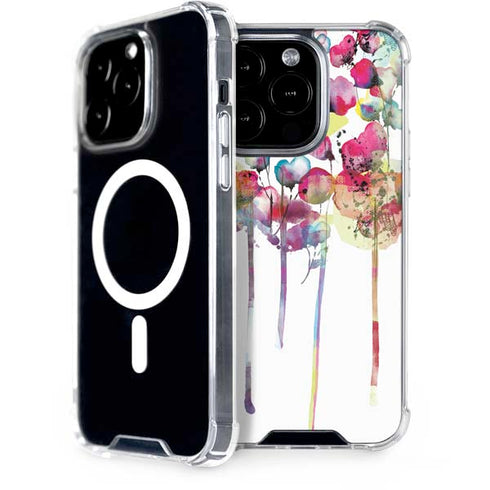 Painted Flowers iPhone 15 Pro MagSafe Case