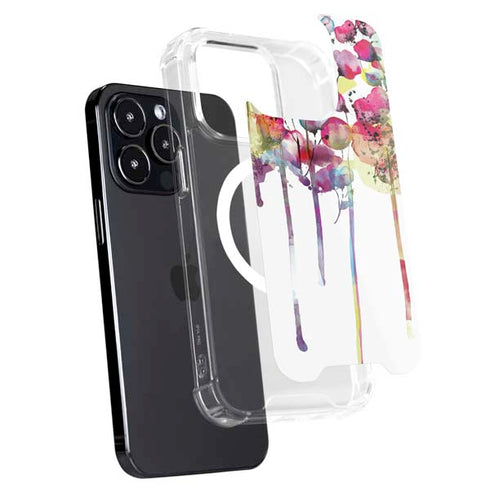 Painted Flowers iPhone 14 Pro Max MagSafe Case