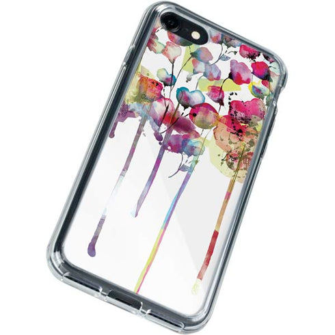 Painted Flowers iPhone SE (2nd & 3rd Gen) Clear Case