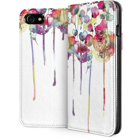 Painted Flowers iPhone SE (2nd & 3rd Gen) Folio Case