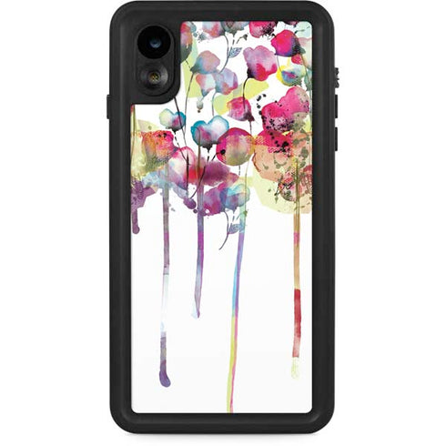 Painted Flowers iPhone XR Waterproof Case
