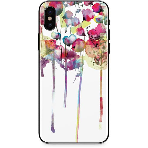 Painted Flowers iPhone XS Skin
