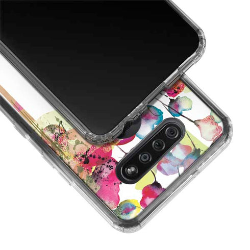 Painted Flowers LG K51/Q51 Clear Case