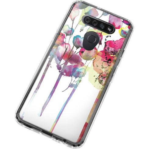 Painted Flowers LG K51/Q51 Clear Case