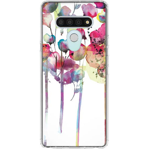Painted Flowers LG Stylo 6 Clear Case