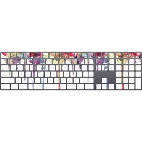 Painted Flowers Magic Keyboard with Numeric Keypad Skin