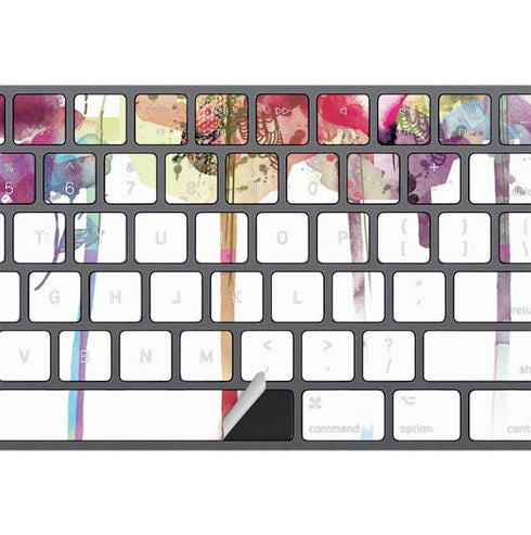 Painted Flowers Magic Keyboard with Numeric Keypad Skin