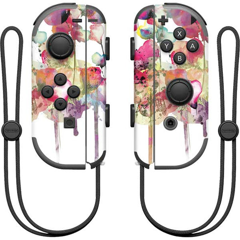 Painted Flowers Nintendo Joy-Con (L/R) Controller Skin