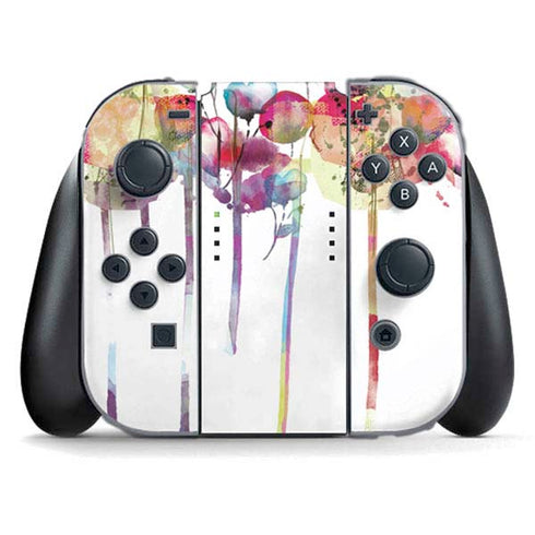 Painted Flowers Nintendo Switch (2017-2021) Joy-Con Controller Skin