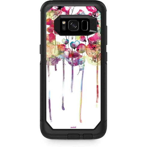 Painted Flowers Otterbox Commuter Galaxy Skin