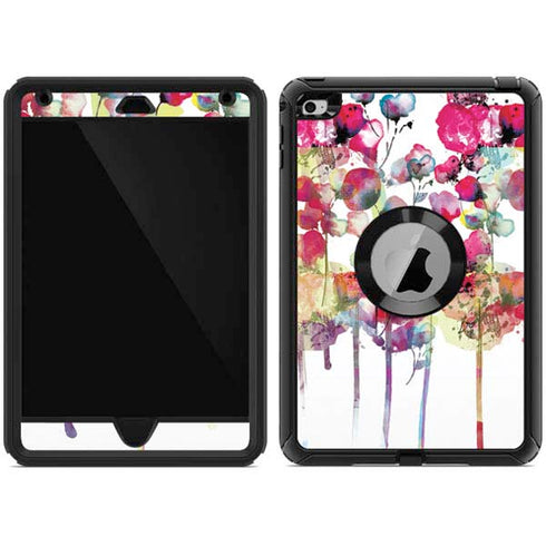 Painted Flowers Otterbox Defender iPad Skin