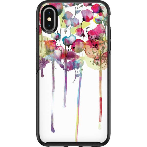 Painted Flowers Otterbox Symmetry iPhone Skin