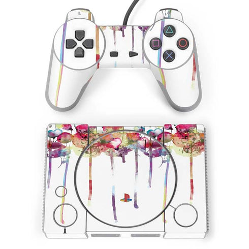 Painted Flowers PlayStation Classic Bundle Skin