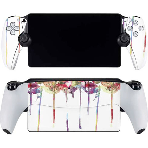 Painted Flowers PlayStation Portal Remote Player Skin