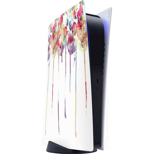 Painted Flowers PS5 Digital Edition Console Skin