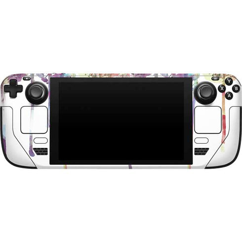Painted Flowers Steam Deck Handheld Gaming Computer Skin
