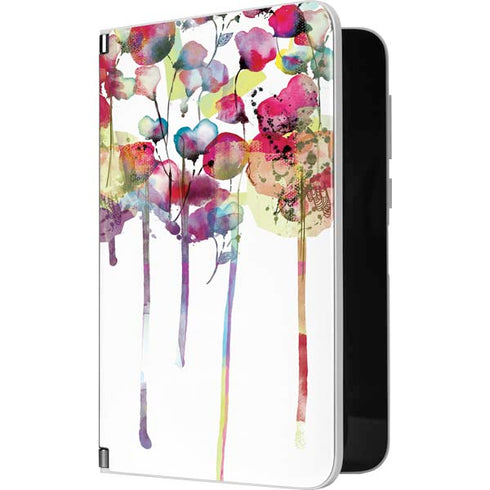 Painted Flowers Surface Duo Skin