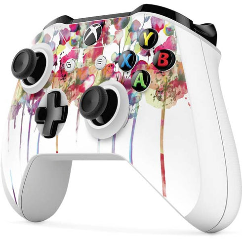 Painted Flowers Xbox One S All-Digital Edition Bundle Skin