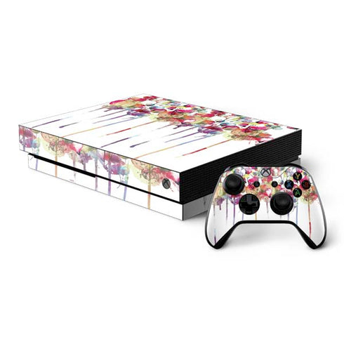 Painted Flowers Xbox One X Bundle Skin