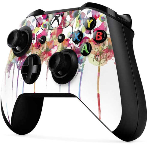 Painted Flowers Xbox One X Controller Skin
